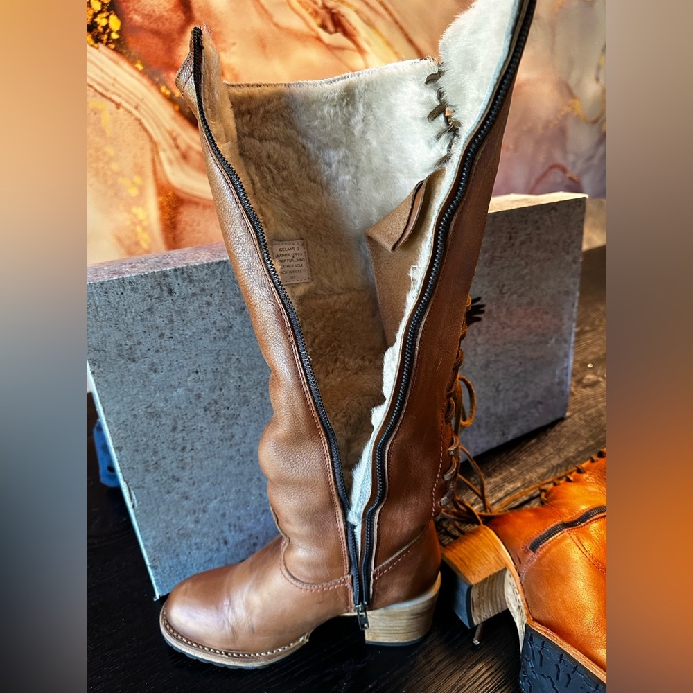 Freebird ICELAND Woman’s Boot in Cognac - Picture 6 of 14